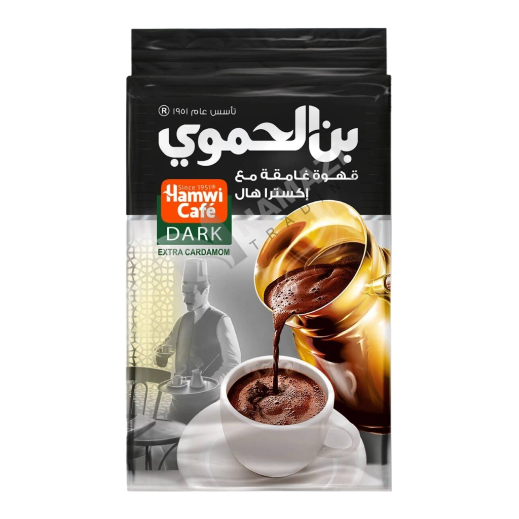 KAFFE HAMWI MØRK MED EKSTRA KARDEMOMME 180 G X 12