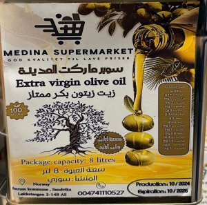 MEDINA EXTRA VIRGIN OLIVEN OLJE 8L X 1