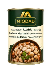 MIQDAD FOUL MEDAMMES WITH TAHINI ''LEVANT/SHAMI RECIPE'' 24 X 400 GR