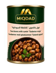 MIQDAD FOUL MEDAMMES WITH CUMIN ''SUDANESE RECIPE'' 24 X 400 GR 